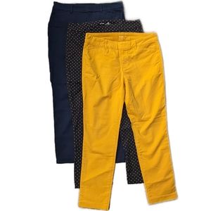 3 Pairs Old Navy Pixie Cropped Pants, Size 10